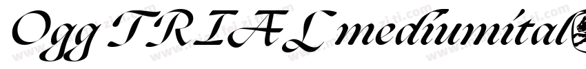 Ogg TRIAL mediumital字体转换